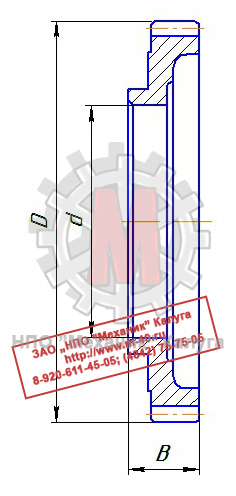 Зубчатый венец козловых кранов типа ККС-10 и ККС-12,5 чертеж