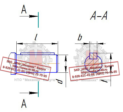 Мотор-редукторs 3МП цилиндрический вал чертеж